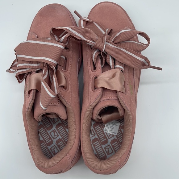 Puma Suede Heart Satin II Women's Shoes Cameo Brown-Cameo Brown 364084-03 - Picture 10 of 10